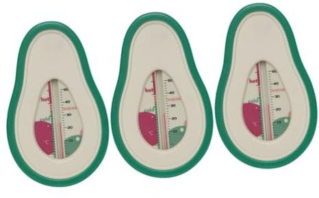 ifundom 3stücke Wasserdichtes Badethermometer Mit Cartoon-design Temperaturüberwachung Für Babywanne Und Pool Sicheres Und Unterhaltsames Badewasser-temperaturmessgerät Für