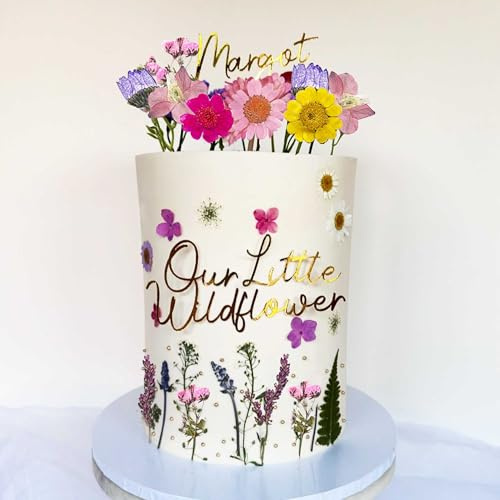 JeVenis Wildflower Cake Toppers Wildflower Decor Baby in Bloom Baby Shower Cake Toppers for Women Birthday Bridal Shower Wedding Party Decoration