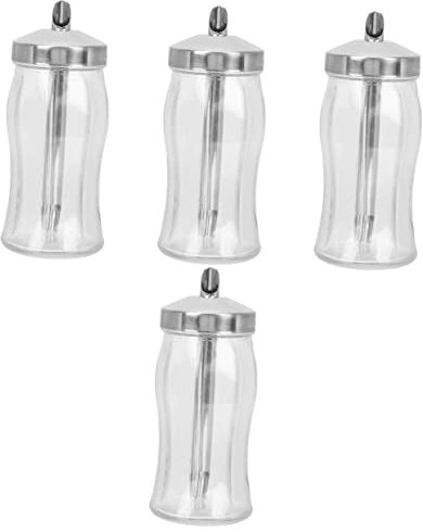 Cabilock Salz Und Pfefferstreuer Aus Glas Mit Edelstahldeckel Luftdichter Küchengewürzspender Für Trockene Gewürze 240 Ml Vielseitig Einsetzbar Für Haushalt Und Geschenk