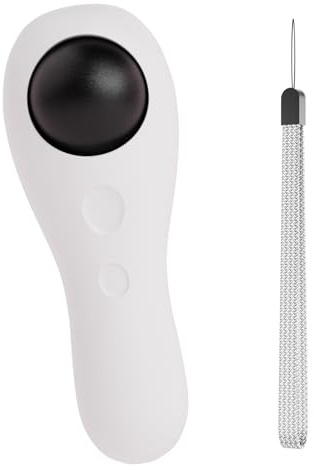 JEROCK Hundetraining Clicker mit Handschlaufe, Trainingsklicker für Haustier wie Hund Katze Pferd Vogel Delfin Welpe, Große Tasten und Lauter Ton (Weiß)