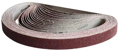 Cinturón de pulido,Cinturones de lijado 100 bandas abrasivas de lija de 760 x 25 mm, grano 120-320, for lijadora de banda, for madera, metal blando, pulido y pulido.(150#)