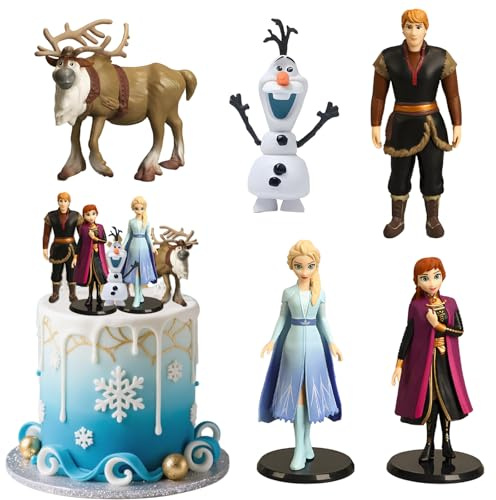 Tortendekoration Cake Topper Set,Cartoon Anime Figuren Geburtstag Tortendeko,Kuchen Figuren Set für Junge Mädchen Cupcake Dekorationen Spielzeug