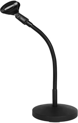 Yardwe Adjustable Desktop Microphone Stand with Metal Construction and Heavy Base, Compact Tabletop Mic Holder for Home Studio, Podcasting and Streaming