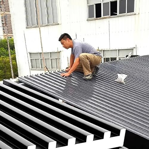 Heavy Duty Corrugated Roofing Sheets, Insulated Metal Roofing Panels for Chicken Coop, Gazebo, and Mobile Homes, Durable Awning Covers with Polycarbonate Fill