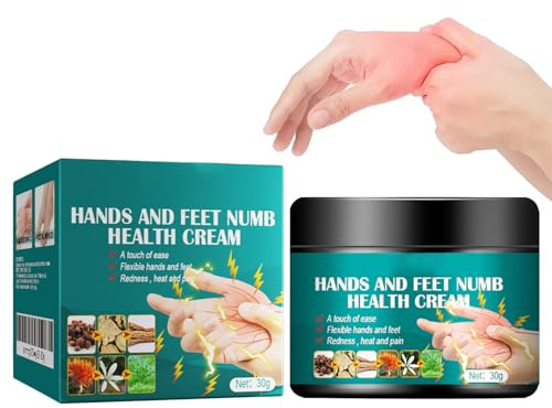 Crème réparatrice pour pieds, Crème anti-douleur nerveuse, 30g, crème anti-douleur pour la neuropathie des pieds, lotion hydratante Pour peau très sèche, Anti-gonflement mains et Pieds flexibles