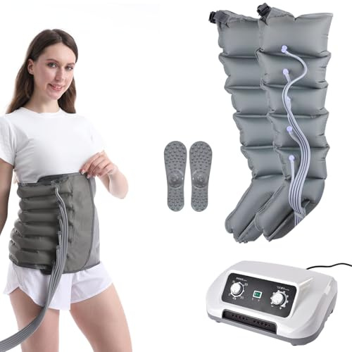Miuxe Maquina De Presoterapia para Casa Abdomen Y Piernas, Masajeador Botas Presoterapia Piernas | Presoterapia Profesional Cuerpo Completo, Aparato De Presoterapia Pies Piernas Y Abdomen