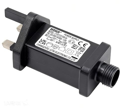 4.5V 6W LED Transformer String Lights Indoor-Outdoor Power Adapter for CZJUTAI JT-DC4.5V6W Christmas Lighting, Illuminate Your Holidays！ (Threaded-Constant On-4.5V6W) [U260]