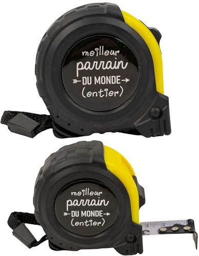 ERNESTINE - Metro nastro je t'aime padrino - regalo padrino scelta annuncio gravidanza - regalo padrino accessorio uomo - metro pieghevole personalizzabile famiglia - regalo uomo compleanno Natale