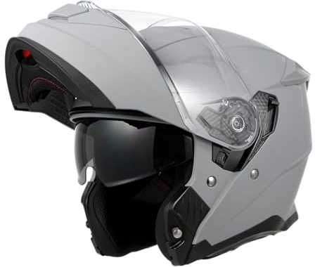 ANYPASS Motorradhelm, Klapphelm mit Doppelvisier,ECE 22.06 | Integralhelm & Jethelm 2-in-1, für Damen & Herren, Ideal für Touring, Reise & Stadtverkehr