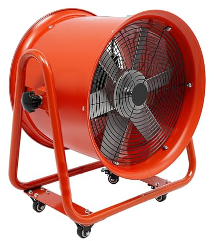 Ventilatore a tamburo, 1100 W, 2800 giri/min, 280 Pa, movimento ad alta velocità, 13600 m³/h, ventilatore industriale portatile, ventilatore elettrico