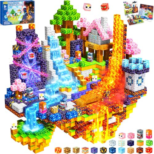 COOLJOYA 150 Pezzi Costruzioni Magnetiche per Bambini, Giocattolo Educativo Montessori,Costruzioni Magnetiche per Bambini 3 4 5 6 7 8 9 10 Anni,Regalo Bambino 3-10 Anni,Alte Prestazioni
