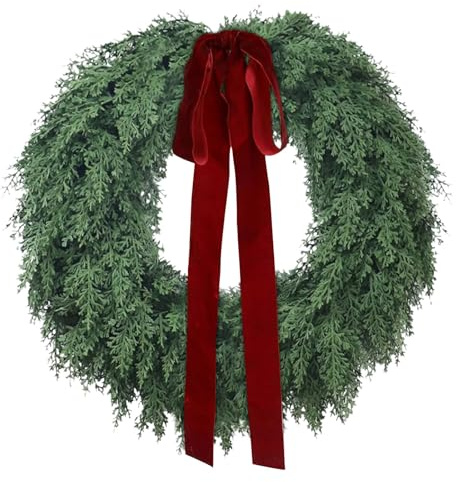 Adventskranz Modern Zedernkranz Naturgefühl Grün (Green, 50cm)