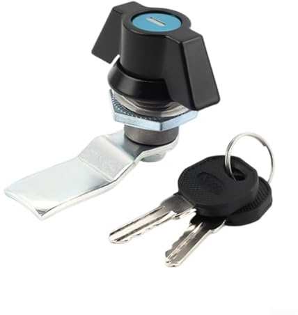 HpLive MS748-3 Verteilkasten Schwenkriegelschloss, Möbelschloss für Schaltschrank, Metallkasten, Netzwerkschrank und Aktenschrank(Schwarz)