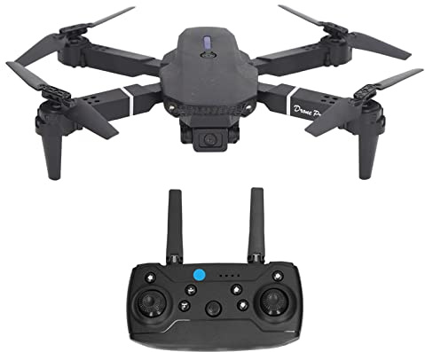 VBESTLIFE Drone E88 avec Double Caméra pour Adultes Débutants, Drone Quadricoptère RC Pliable avec Fonction Vidéo, Contrôle par Application Mobile