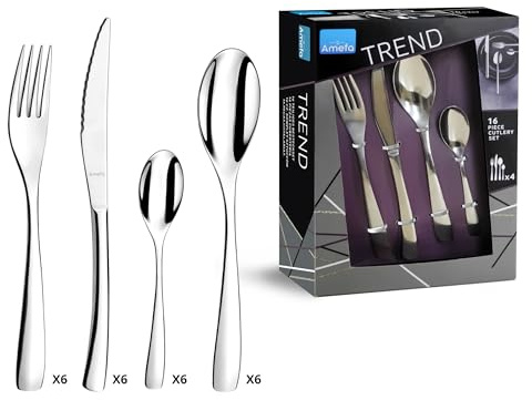 Amefa Coffret 24 Pièces Adagio, INOX