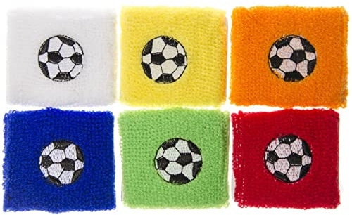 Schnooridoo 12 x Schweißband Fußball 7x7 cm Armband Party Mitgebsel Kindergeburtstag Give Away