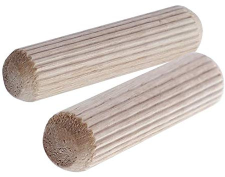 Goupilles droites cannelées pour le travail du bois - 1,9 cm, 1,2 cm, 1,2 cm ou 1,4 cm.