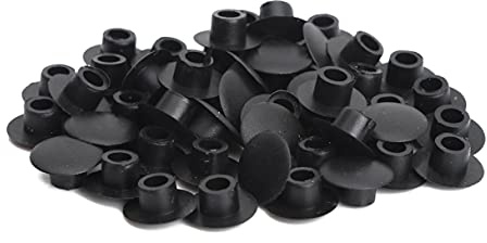Agoky 50/100 Pcs Plastic Innensechskant Abdeckkappe Sechskantschrauben Kappenschutz Schrauben Beschützer Ersatzteil Zubehör schwarz weiß blau grün gelb grau rot