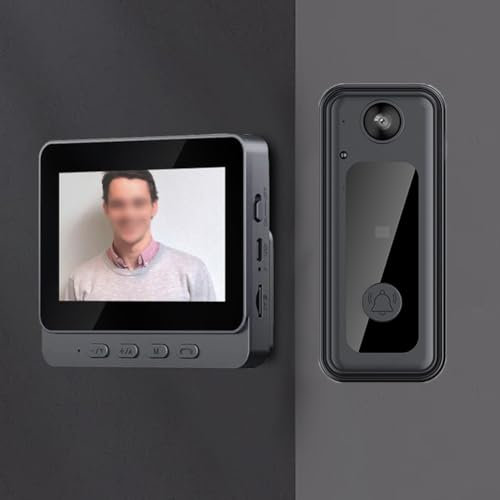 SPORTARC Doorbell Camera Wireless, Doorbell Camera with Monitor, Video Intercom System with 4.3 Screen Video Doorbell Phone Security Camera Door Bell Intercom