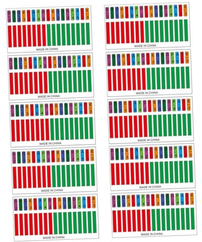 NULYLU 10stücke Kalimba Aufkleber Für Anfänger Haftnotizen Für Daumenpiano Farbige Notenetiketten Unterstützung Lernens Einfache Installation Rückstandsfrei Abnehmbar