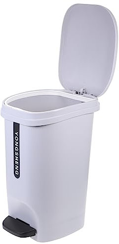 TOGEVAL Pattumiera Pattumiera a Pedale Pattumiera con Porta Sacco Pattumiera da 10 Litri Cestino per Rifiuti da Bagno