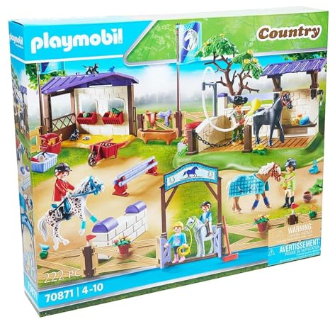 PLAYMOBIL 70871 Country - Torneo de equitación con Lavado de Caballos