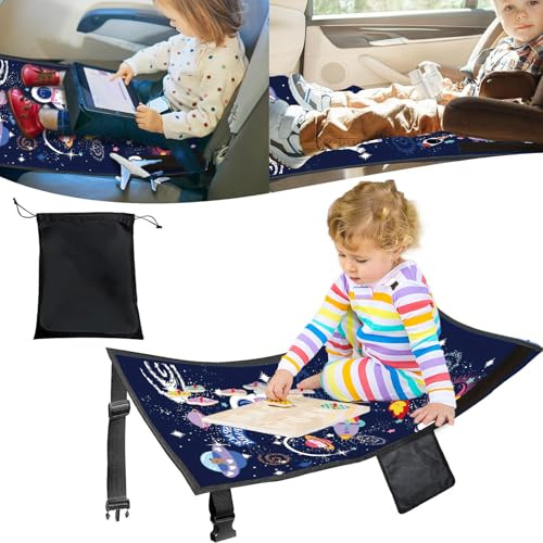 Flugzeug Kinder Schlafen, Kinder Flugzeug Fußstütze, Fußstütze Flugzeug, Gadgets, Reisebett, Faltbar Airplane Footrest for Kids für Kurzstrecken-Flugreisen (Blau)