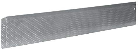 bellissa Rasenkante Metall Noppen-Struktur 5er-Set feuerverzinkt 118x13 cm | mit patentierter Verbindungstechnik, Stahlblech silberfarbig, Nutzlänge 5,75 m