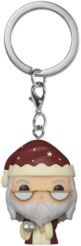 Funko Pop! Keychain: Harry Potter Holiday - Albus Dumbledore 1 - Neuartiger Schlüsselanhänger - Vinyl-Minifigur Zum Sammeln - Strumpffüller - Geschenkidee - Offizielle Handelswaren - Minifigur