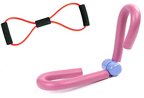 HUOQILIN Oberschenkeltrainer, Für Zuhause, Multifunktional, Fitnesstrainer, Oberschenkelclip, Fitnessgerät, Ofenrohr, Artefakt, Beinmaschinen,Pink