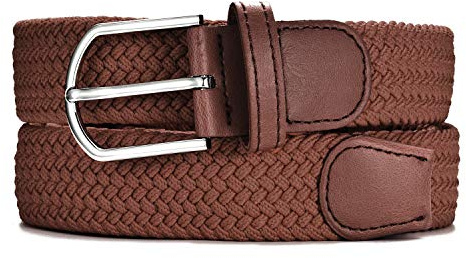 MASADA Stoffgürtel - Dehnbarer Stretch-Gürtel für Damen und Herren 3,2 cm breit elastisch 90-120 cm lang