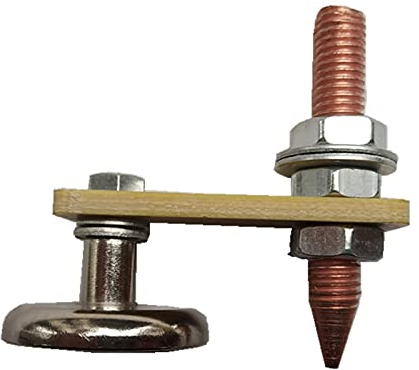 Abrazadera de tierra para soldadura, cabezal magnético para trabajo en metales Placa de metal magnética Accesorios para herramientas de soporte Abrazaderas de estabilidad de soldadura de cola de cobre