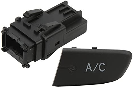6554KX rücklicht Klima Schalter Taste, taster Klimatisierung Schalter Drucktaste mit Kappe klimaanlage auto schalterknopf Ersatz für C1 2005-2014 Schwarz