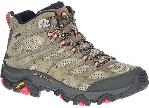Merrell Femme Moab 3 Mid Gtx Chaussures-trekking-femme, Olive, 37.5 EU