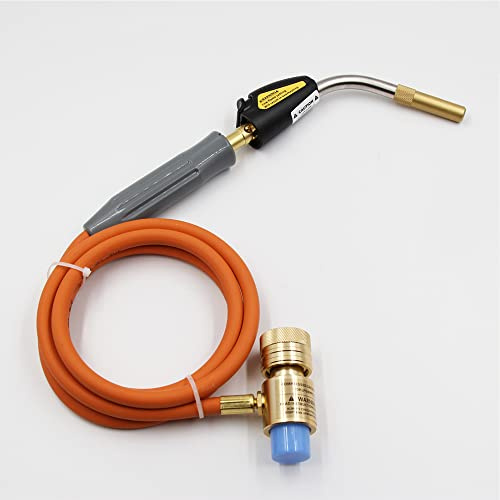 Jieotwice Torche Au Propane Mapp, Soudage Au Chalumeau, Soudage au Chalumeau Turbo à Allumage au Gaz, Température Maximale 1800 ℃