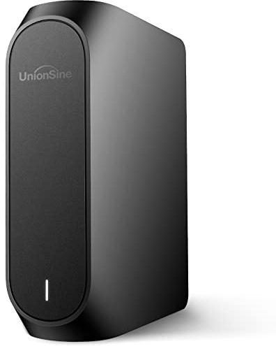 UnionSine 12TB Externe Festplatte, 3,5 Zoll USB 3.0 Backups HDD Tragbarefür für PC, Mac, TV, PS4, Schwarz HD3510