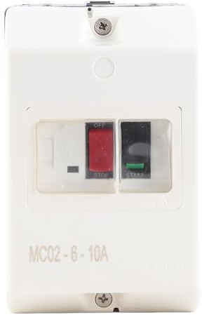 MC02-6-10A Commutateur De Protection De Moteur 220V 380V, Disjoncteur électrique étanche ABS, Composants électroniques Disjoncteur étanche, Principalement Utilisé Pour Protection De Circuit 50/60HZ