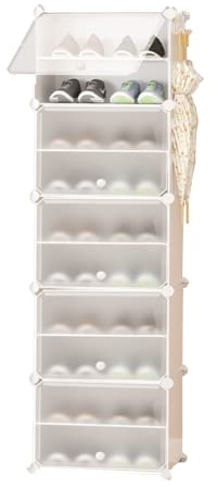 XOKOTAKI Zapatero Modular, Armario Organizador de Calzado para Entrada, Estante Zapatero para Recibidor. Estantería de Zapatillas. Almacenamiento para Hogar. 20 Pares de Zapatos