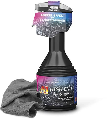 detailzone Set: Dr. Wack A1 HIGH END Spray Wax Lack-Versiegelung, Wachsversiegelung + Mikrofaser Poliertuch