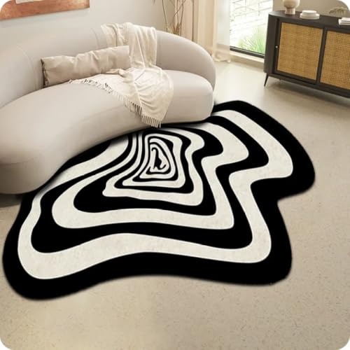 Mode Unregelmäßig Wohnzimmer Teppich Home Dekoration Teppich Nachttisch Fußmatte Große Schlafzimmer Teppich 80x120cm