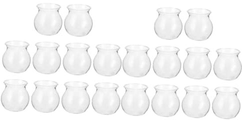 20 STK Ökologische Mikrolandschaftsflasche Pflanzengefäß Tischdekoration Kunststoff Vase erzwingen Avocado wachsende Knospenvase ökologische Flasche transparentes Gefäß Plastik YARNOW