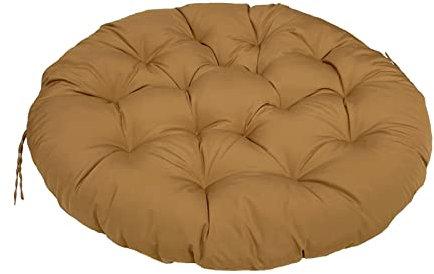 Extra großes rundes Papasan-Sitzkissen, Bodenkissen für Drehstühle für Innen- und Außenbereich, Garten, Papasansessel, Ersatzkissen