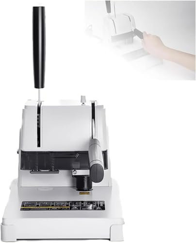 Bindemaschine, elektrische Bindestanzmaschine, Stanzdurchmesser 5 mm, 1–40 mm Bindungsstärke, Doppelgriff-Design, für Finanzdokumente/Rechnungen