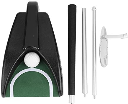 Trainingsgerät mit Putter, Abnehmbarem Ballrücklaufgerät, Aufbewahrungsbox für das Üben Im Innen- und Außenbereich, Anfänger