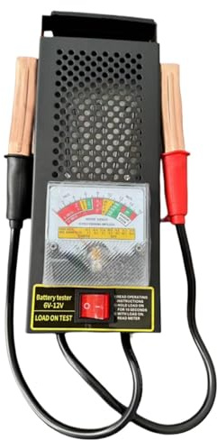 Oldmoom Testeur de charge de batterie automobile 12 V, testeur d'alternateur de batterie,Analyseur de batterie automatique | Voltmètre de testeur de batterie de voiture de capacité de charge de 1000