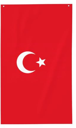 Bandiera della Turchia stampa Bandiera 3x5ft, bandiera esterna, decorazione interna ed esterna personalizzata, bandiera personalizzata