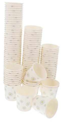 Alipis Tasses de Dégustation en Papier 30ml, 100 Pièces, Blanches | Format Mini à Usage Polyvalent, Design Simple et Élégant, pour Fêtes et Service du Thé