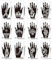 Weploda 24 Tatuaggi Di Henné Tatuaggio Modello, Tatuaggio Stencil Modello Tatuaggio, Temporanei Tattoo Stencils Indiano Arabo Mani Tattoo Temple Adesivi per le Donne