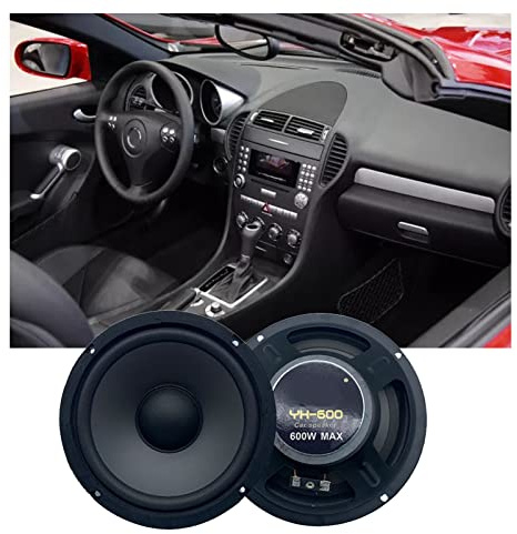 Tyenaza 2pcs 600W Speaker coassiali, musica stereo audio universale 6,5 pollici altoparlanti ad alta sensibilità, per molte auto