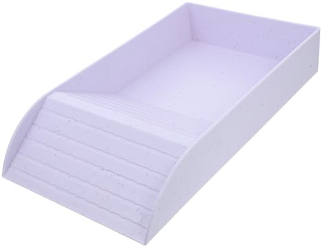 Lurrose Bassin de Baignade pour Tortues de Taille L Plastique Abs Robuste Plateforme avec Rampe Intégrée Facile à Nettoyer et Adapté à Toutes de Reptiles Aquatiques Accessoire Polyvalent